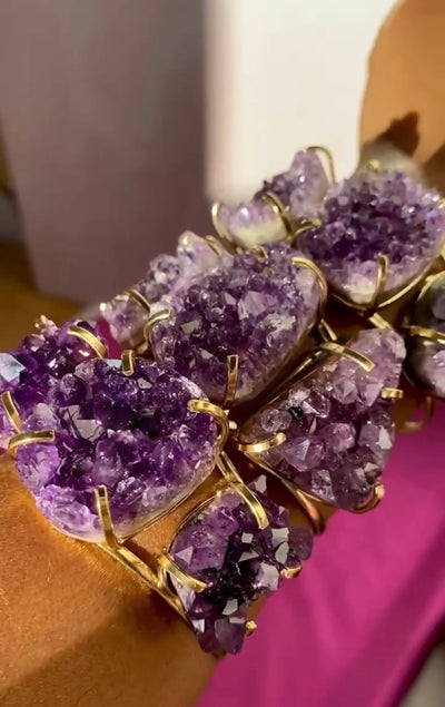 Amethyst Triple Bracelet | Peace, Intuition and Protection