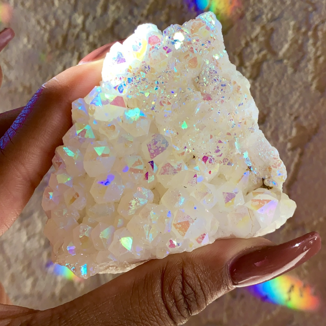 Angel Aura Quartz Cluster