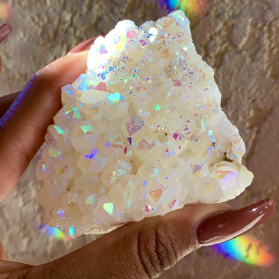 Angel Aura Quartz Cluster