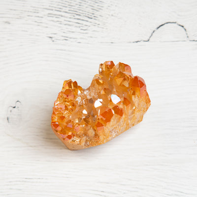 Platinum Aura Quartz Cluster