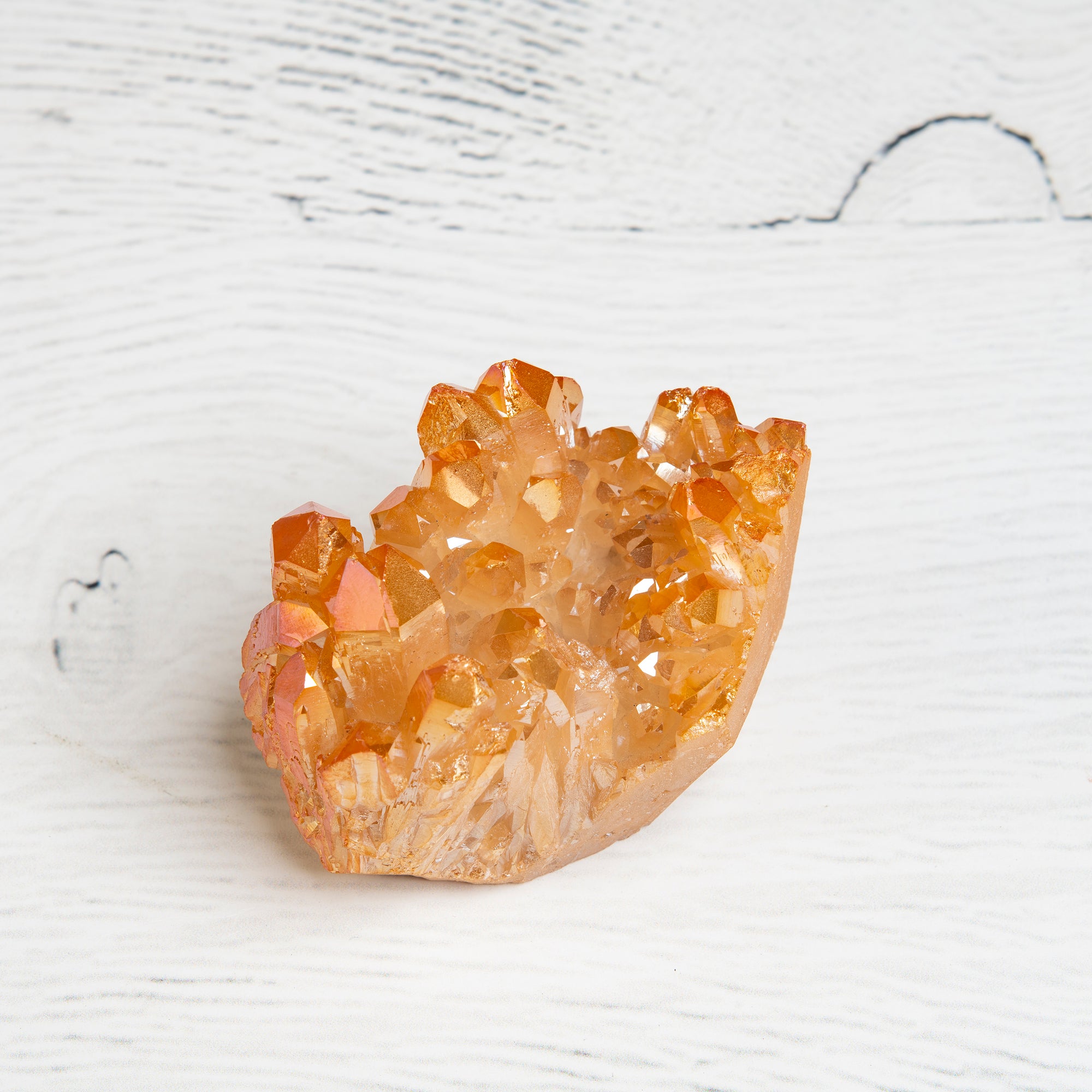 Platinum Aura Quartz Cluster