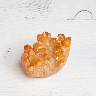 Platinum Aura Quartz Cluster